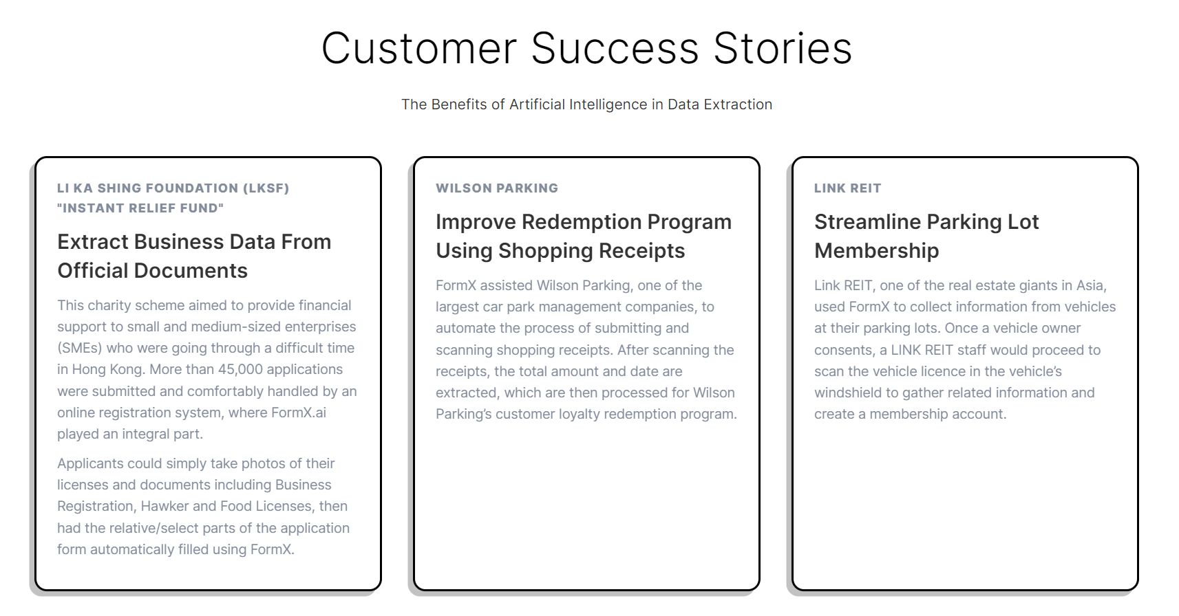 FormX AI Successes